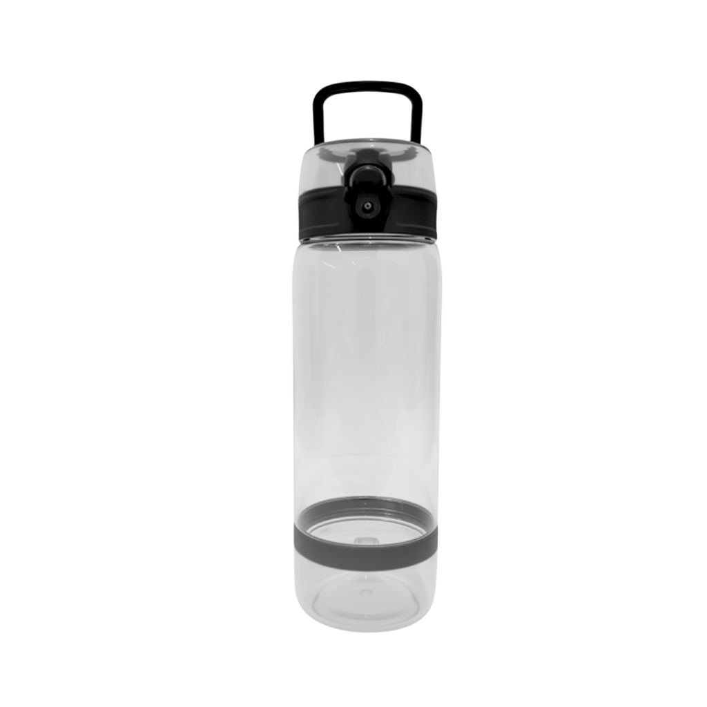 [P251464] Pachon Plástico trasnparente 800 ml Mónaco con Compartimiento Inferior