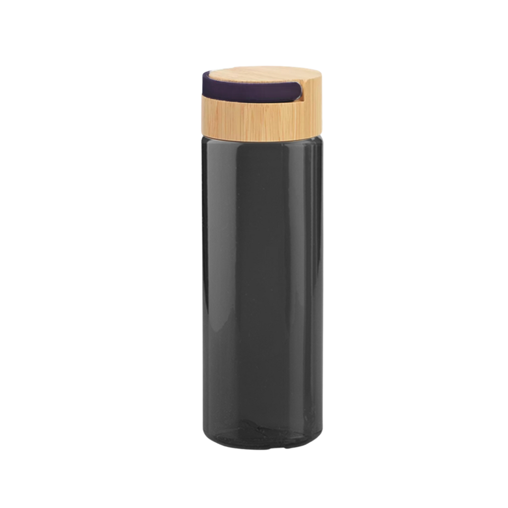 [P251485] Pachon Plástico negro 700 Ml Diamond Tapa De Bambú