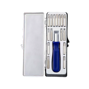 Desarmador Acero Inoxidable Negro 15 Pcs Con Mango