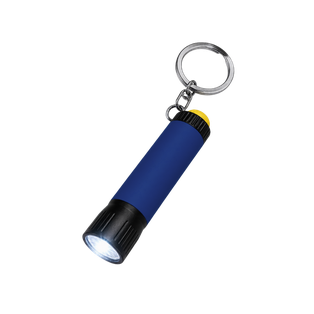 Linterna Aluminio Azul Oscuro 1.6*7  cm De Bolsillo Para Llavero