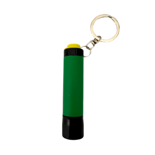 Linterna Aluminio verde 1.6*7  cm De Bolsillo Para Llavero