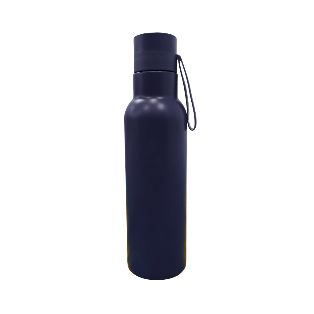 [P251493] Pachon Acero Inoxidable Azul Oscuro 500 Ml Saru Doble Pared 6.7*24.5cm