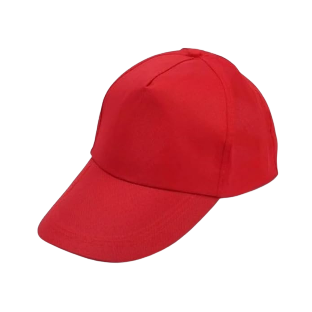 [P266079] Gorra Poliester rojo 21*29 cm Common Frente Plano