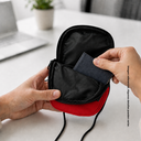 BOLSA, OXFORD, ROJO, 20*12.2*2.5 cm, HOBBY PARA ORGANIZAR DOCUMENTOS, CABLES Y CELULAR