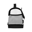 LONCHERA, OXFORD, BLANCO, 25*17*25 cm, SOCCER CON BOLSA BASE NEGRA Y DISEÑO DE PELOTA