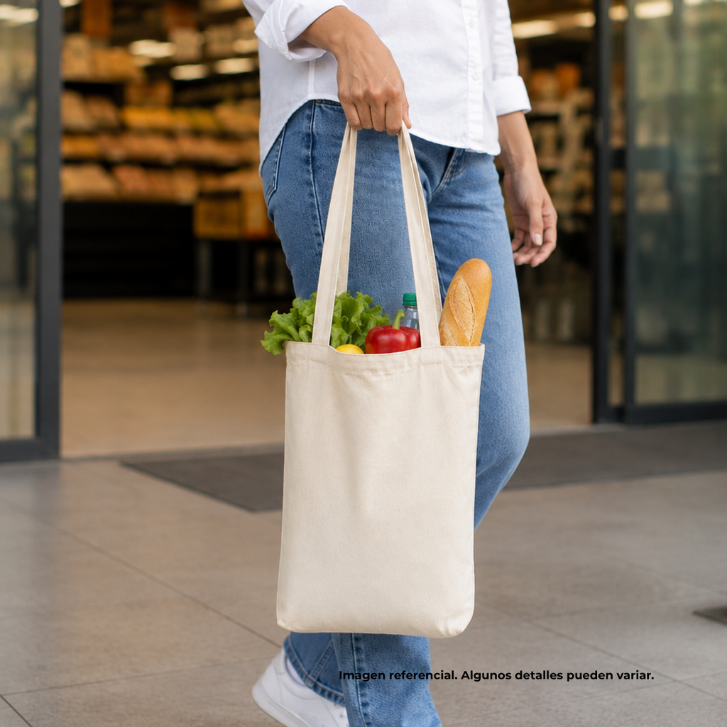 BOLSA, MANTA CRUDA, NATURAL, 37 * 34 * 10 cm