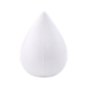 antiestres, pu, blanco, 8*6 centimetros, forma de gota