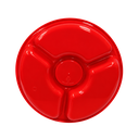 Botanero, Plástico, Rojo, 24 cm, Centro para Dip