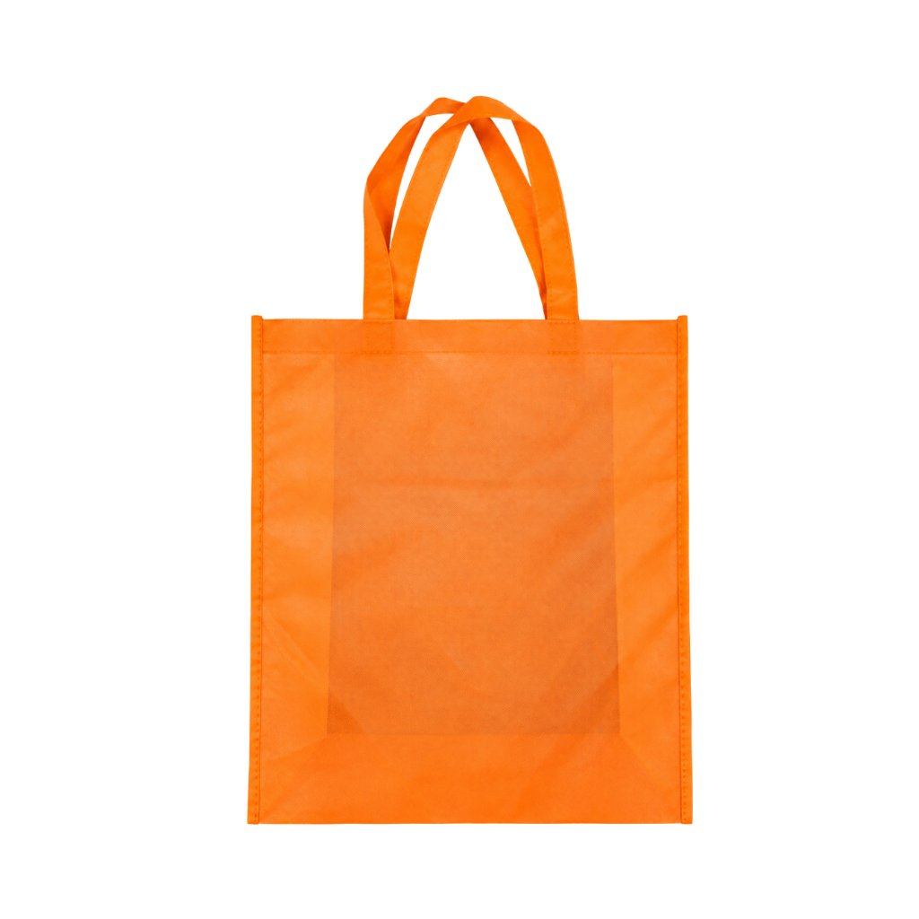 bolsa, tela ecológica, anaranjado, 40*35*12 centimetros, con fuelle cosida