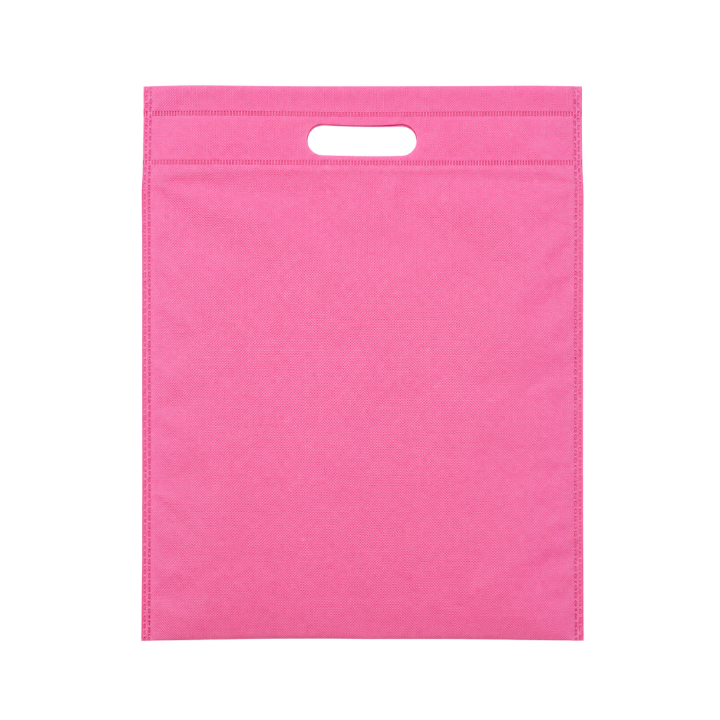 Bolsa, Tela Ecológica rosado 37*32*8.5 cm sobre sellada 70 gr