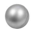 ANTIESTRES, POLIURETANO, PLATEADO, 6.3 cm, FORMA DE PELOTA