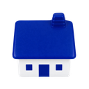 ANTIESTRES, PU, AZUL, 7*7*8 cm, FORMA DE CASA CON CHIMENEA