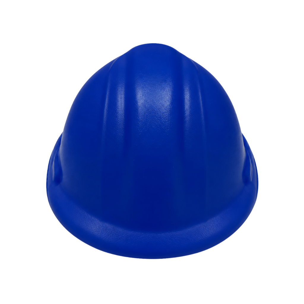 ANTIESTRES, PU, AZUL, 8.2*7*4.5 cm, FORMA DE CASCO DE SEGURIDAD