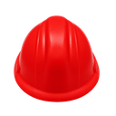ANTIESTRES, PU, ROJO, 8.2*7*4.5 cm, FORMA DE CASCO DE SEGURIDAD