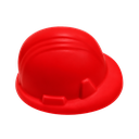 ANTIESTRES, PU, ROJO, 8.2*7*4.5 cm, FORMA DE CASCO DE SEGURIDAD