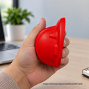 ANTIESTRES, PU, ROJO, 8.2*7*4.5 cm, FORMA DE CASCO DE SEGURIDAD