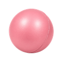 antiestres, poliuretano, rosado, 6.3 cm , forma de pelota