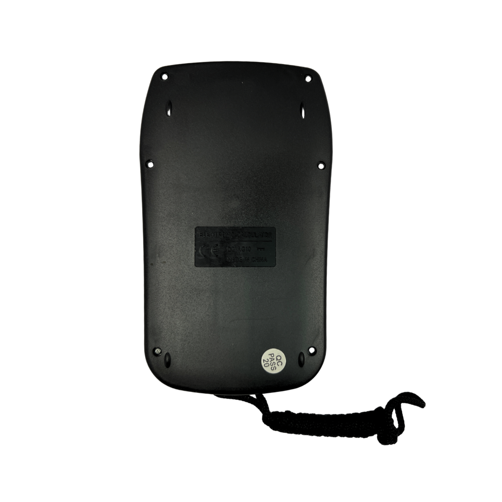 Calculadora, Plastico, Negro, 127*75*10mm , Racoon Con Pita
