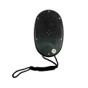 calculadora digital con pita, plastico, negro