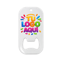 DESTAPADOR, ACERO INOXIDABLE, BLANCO, 3.8*7 cm, rectangular con orillas redondeadas para llavero, para sublimar
