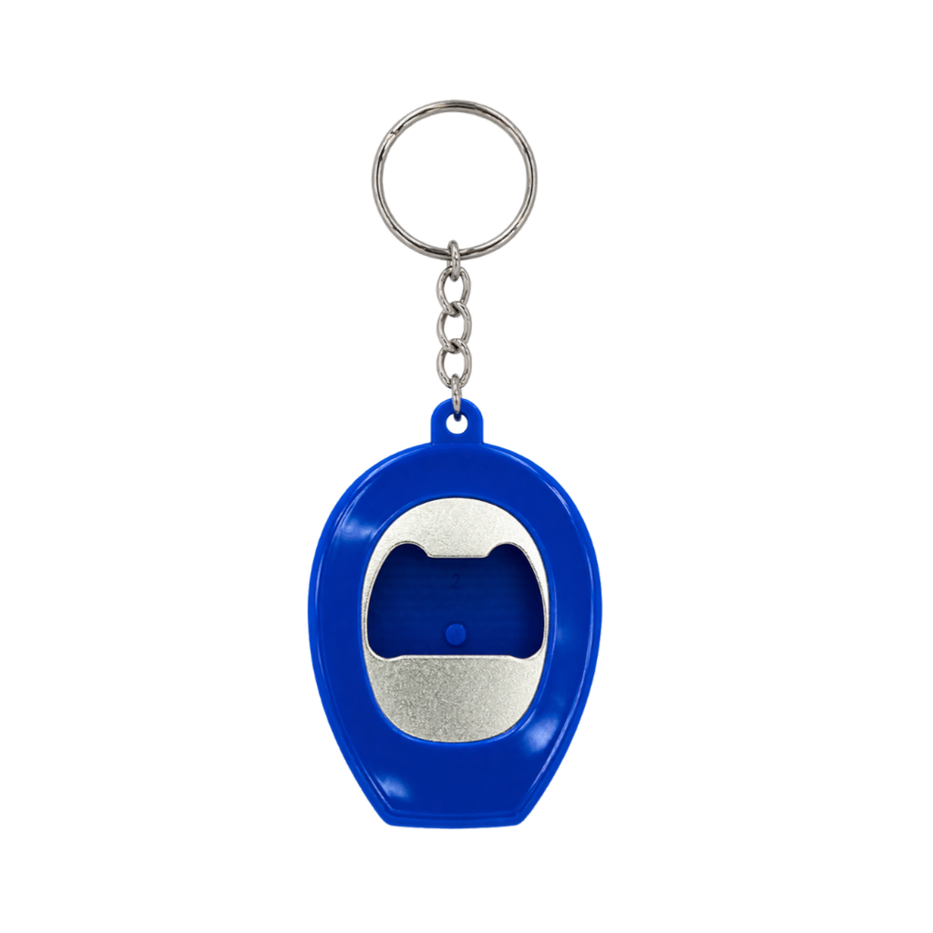 Llavero Plástico Azul Reflex 6.4*4.4*3 cm forma de casco tipo llavero con linterna
