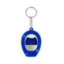 Llavero Plástico Azul Reflex 6.4*4.4*3 cm forma de casco tipo llavero con linterna