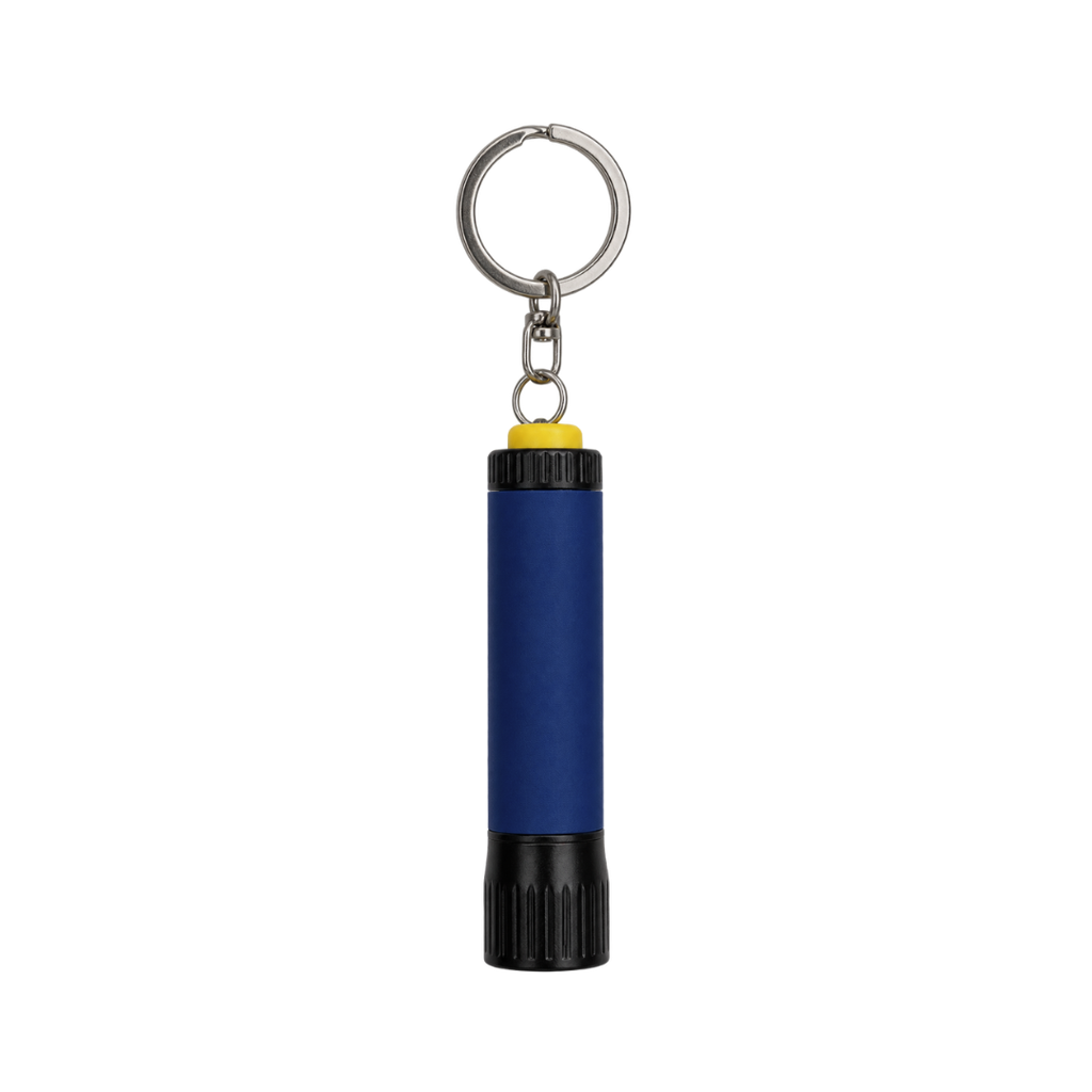 Linterna Aluminio Azul Oscuro 1.6*7  cm De Bolsillo Para Llavero