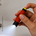 Linterna Aluminio rojo 1.6*7  cm De Bolsillo Para Llavero