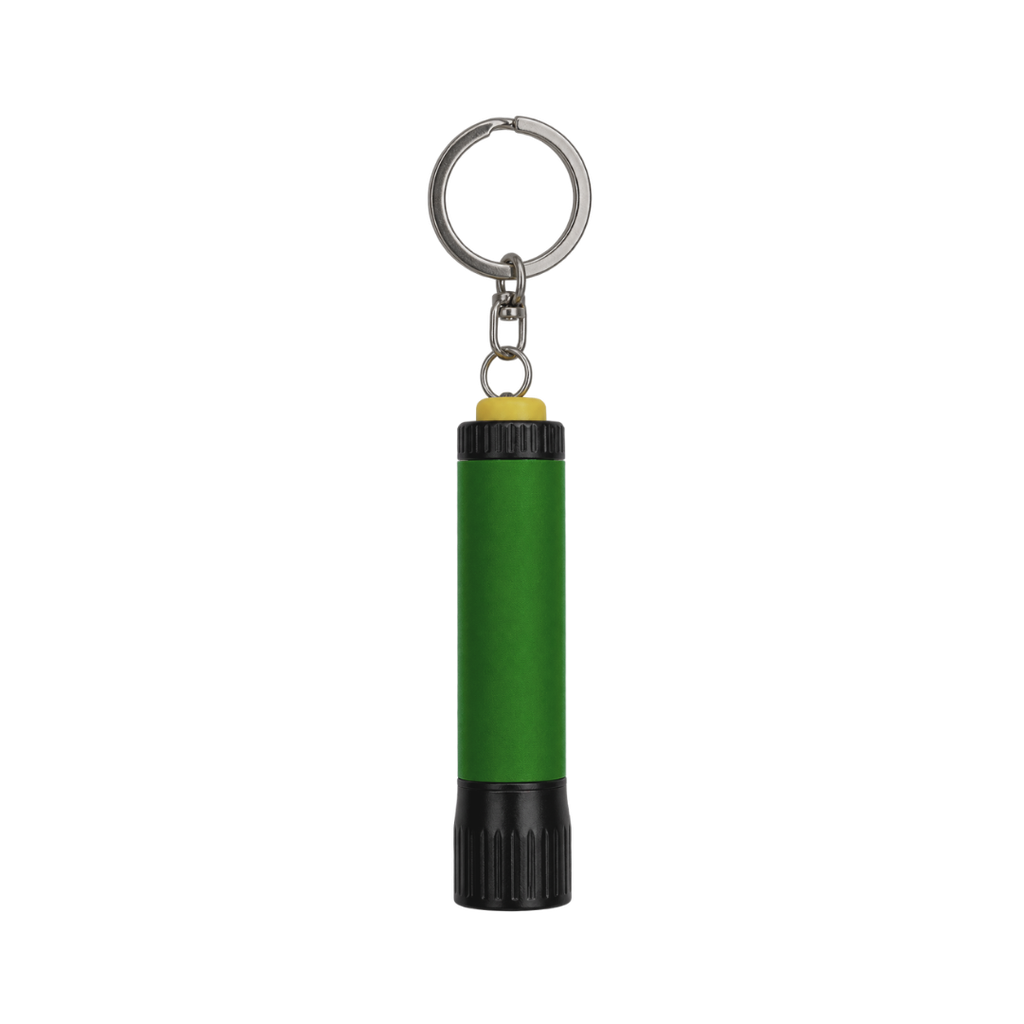 Linterna Aluminio verde 1.6*7  cm De Bolsillo Para Llavero