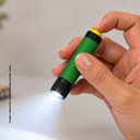 Linterna Aluminio verde 1.6*7  cm De Bolsillo Para Llavero