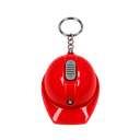 Llavero Plástico Rojo 6.4*4.4*3 cm forma de casco tipo llavero con linterna