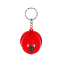 Llavero Plástico Rojo 6.4*4.4*3 cm forma de casco tipo llavero con linterna