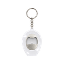 Llavero Plástico Blanco 6.4*4.4*3 cm forma de casco tipo llavero con linterna