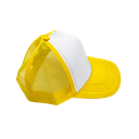 gorras para sublimar, cuerpo de malla, amarillo, cierre plastico ,