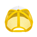gorras para sublimar, cuerpo de malla, amarillo, cierre plastico ,