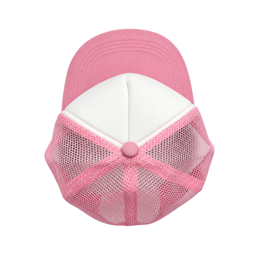 gorras para sublimar, cuerpo de malla, rosado, cierre plastico , ,