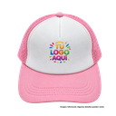 gorras para sublimar, cuerpo de malla, rosado, cierre plastico , ,