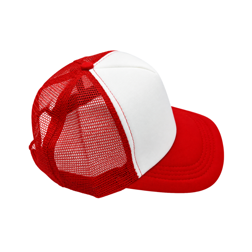 Gorra Rojo Para Sublimar Cuerpo De Malla Cierre Plastico