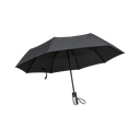 Sombrilla, poliester, negro, 21", de mano full automática 8 páneles mango placa metálica bolsa de tela