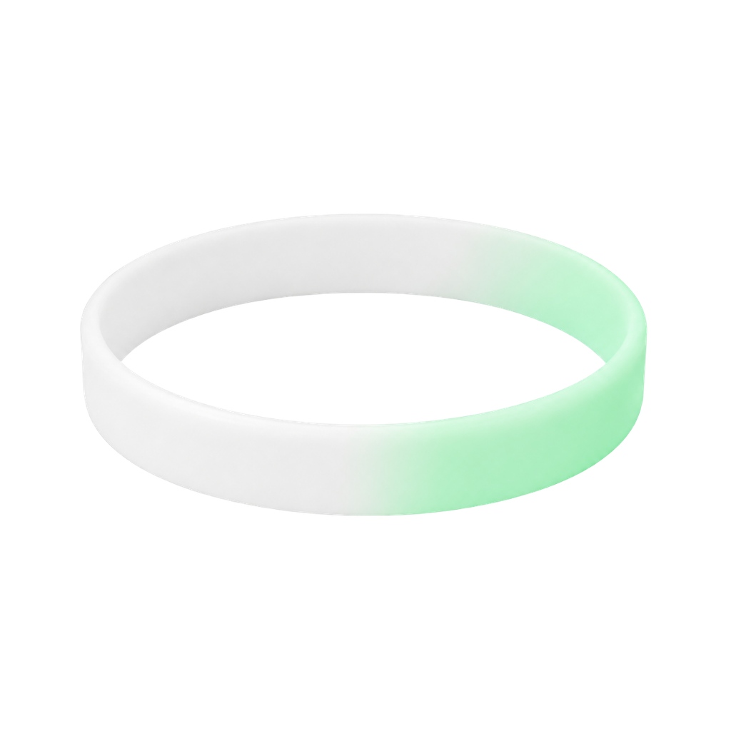 Pulseras, Silicón, Blanco, Brilla En La , Oscuridad