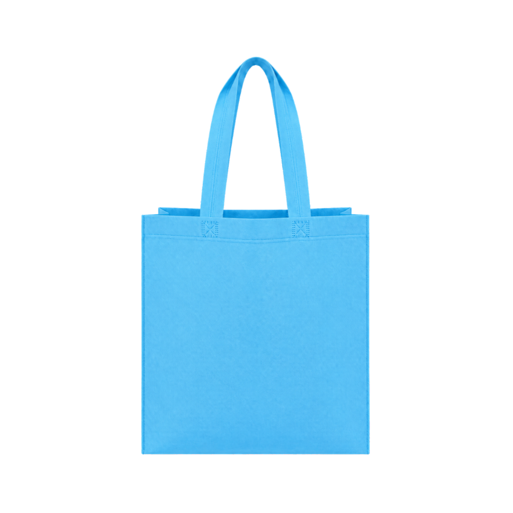 Bolsa Ecologica Celeste 40*35*12 cm Con Fuelle Sellada 80g