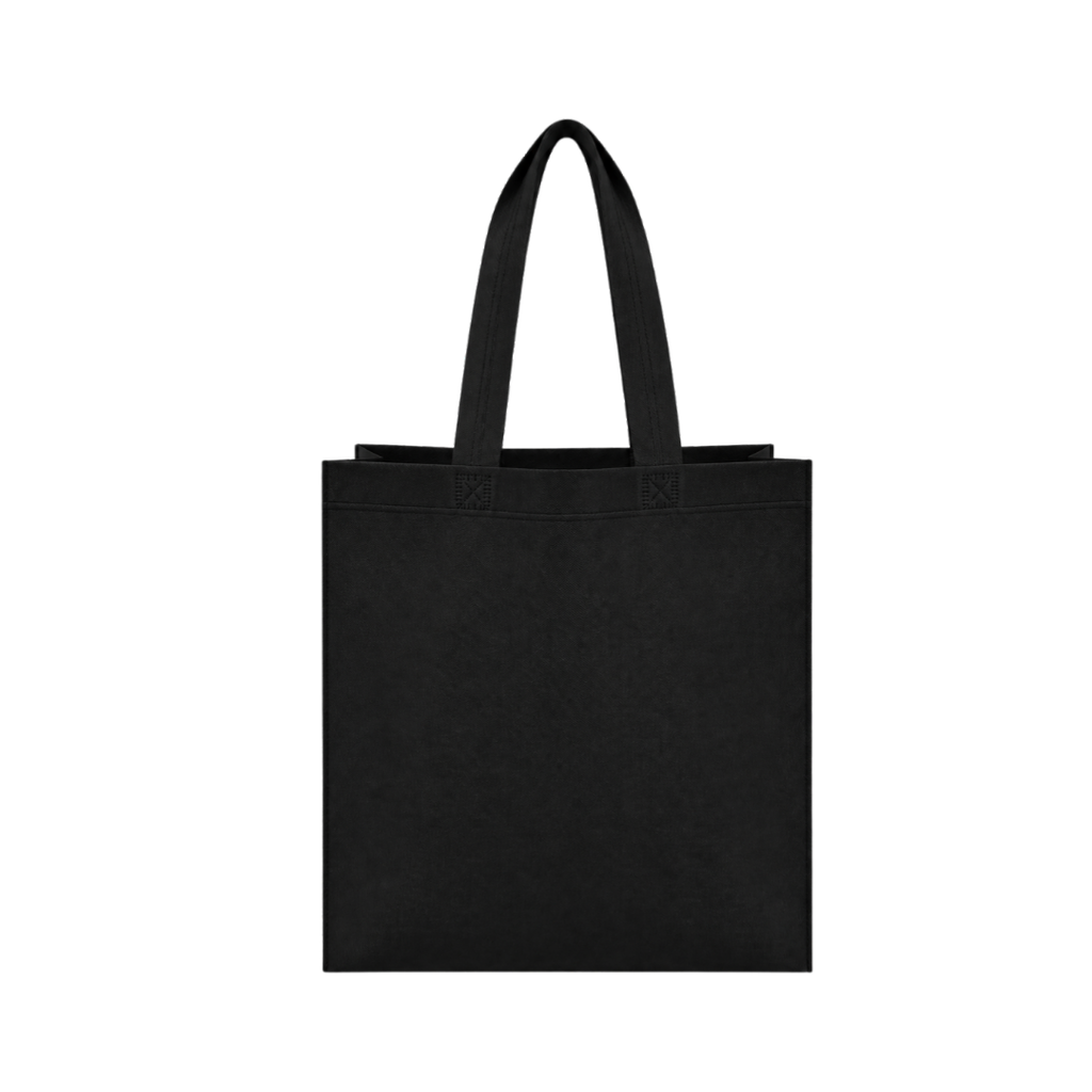 Bolsa Ecologica negro 40*35*12 cm con fuelle sellada 80g