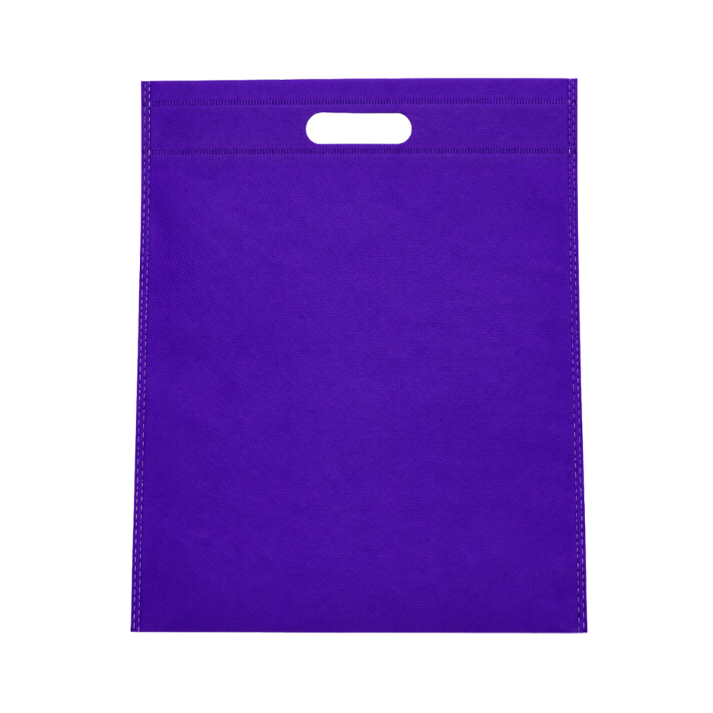 Bolsa Tela Ecológica morado 37*32*8.5 cm sobre sellada 70 gr
