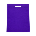 Bolsa Tela Ecológica morado 37*32*8.5 cm sobre sellada 70 gr