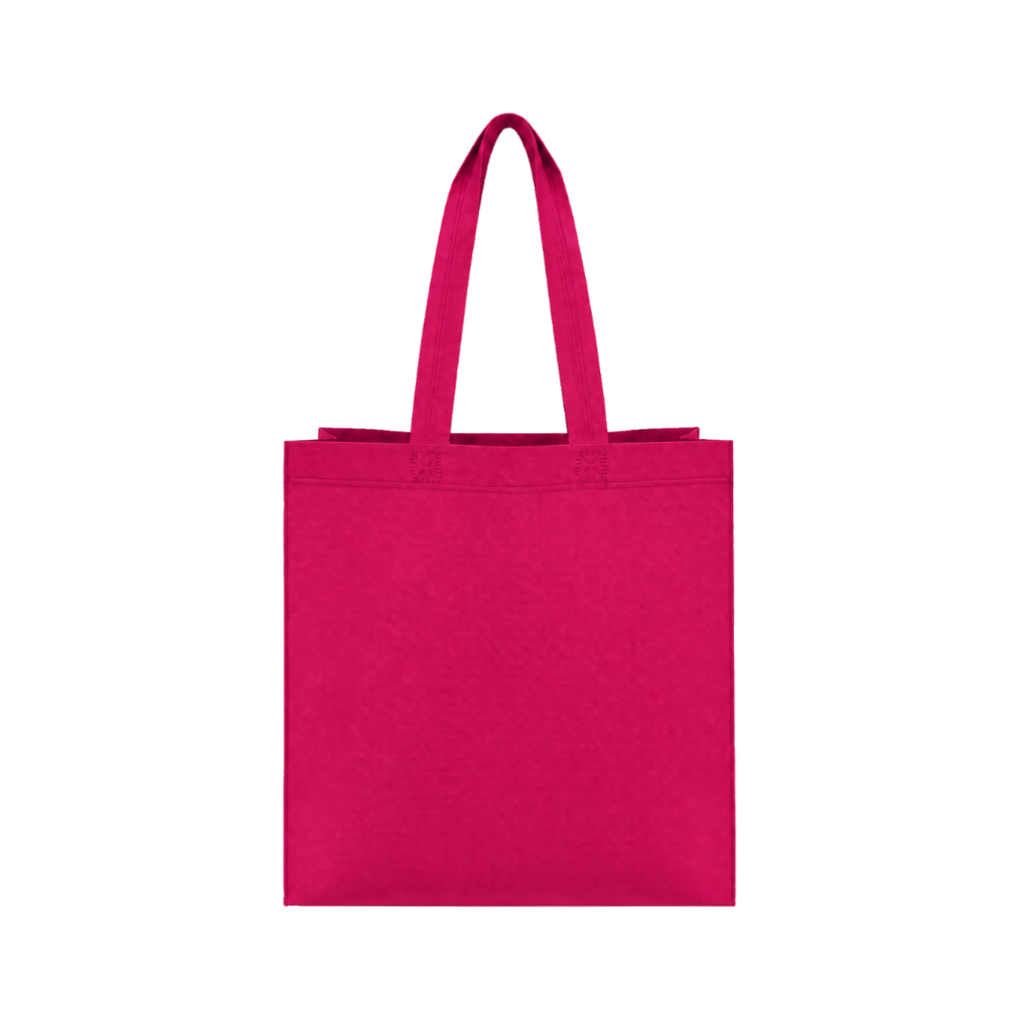 Bolsa Ecologica fucsia  40*35*12 cm con fuelle sellada 80g
