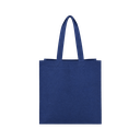 Bolsa Ecologica azul oscuro 40*35*12 cm con fuelle sellada 80g