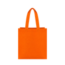 Bolsa Ecologica anaranjado 40*35*12 cm con fuelle sellada 80g