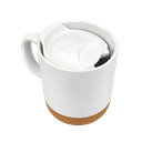 Taza Cerámica Blanco Mate 380 Ml 12 oz Para Sublimar Base De Corcho