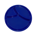 Boquitero con divisiones redondo, plastico, 2 cm, Azul