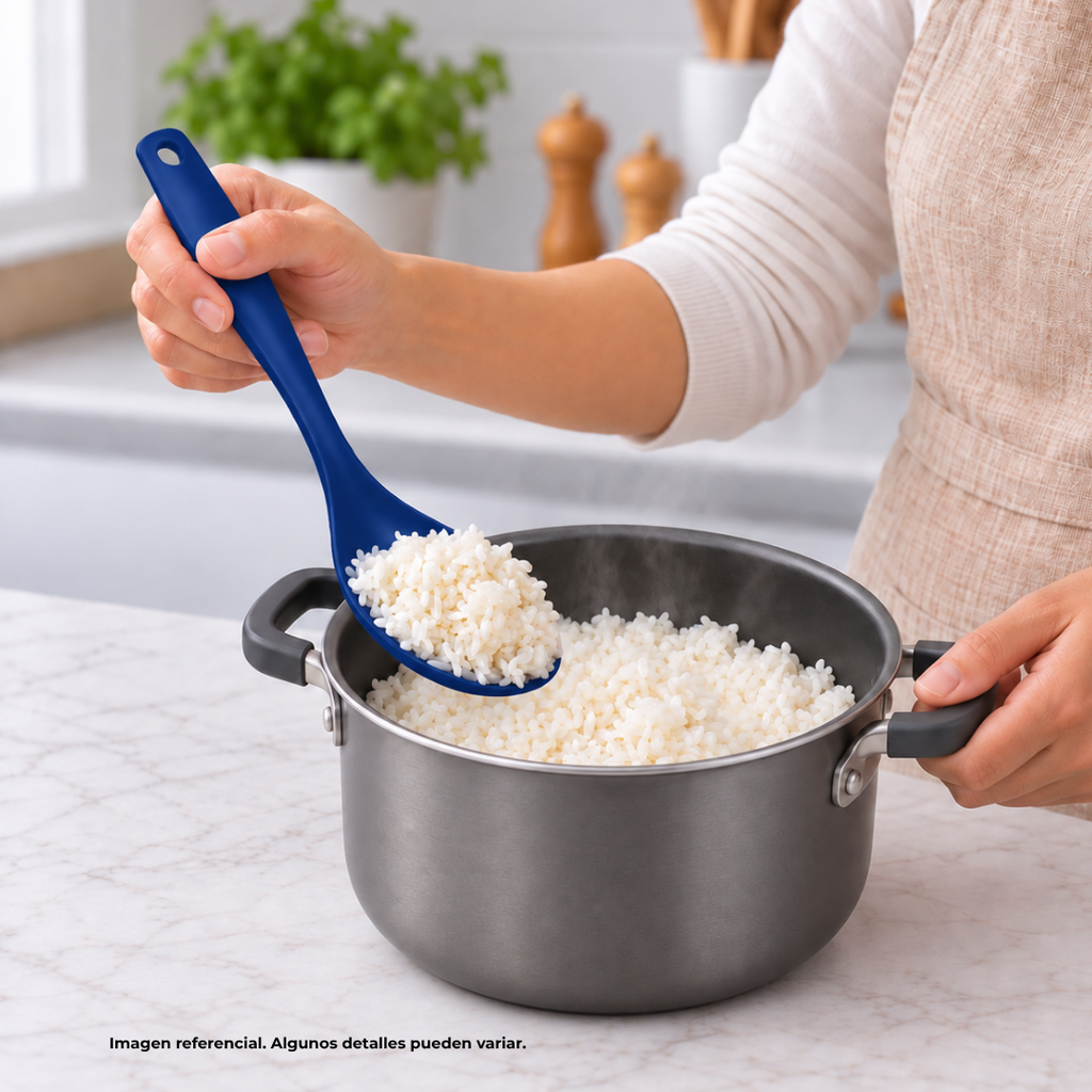 Cuchara, Plástico, Azul, 30 Cm, kitchen Jum